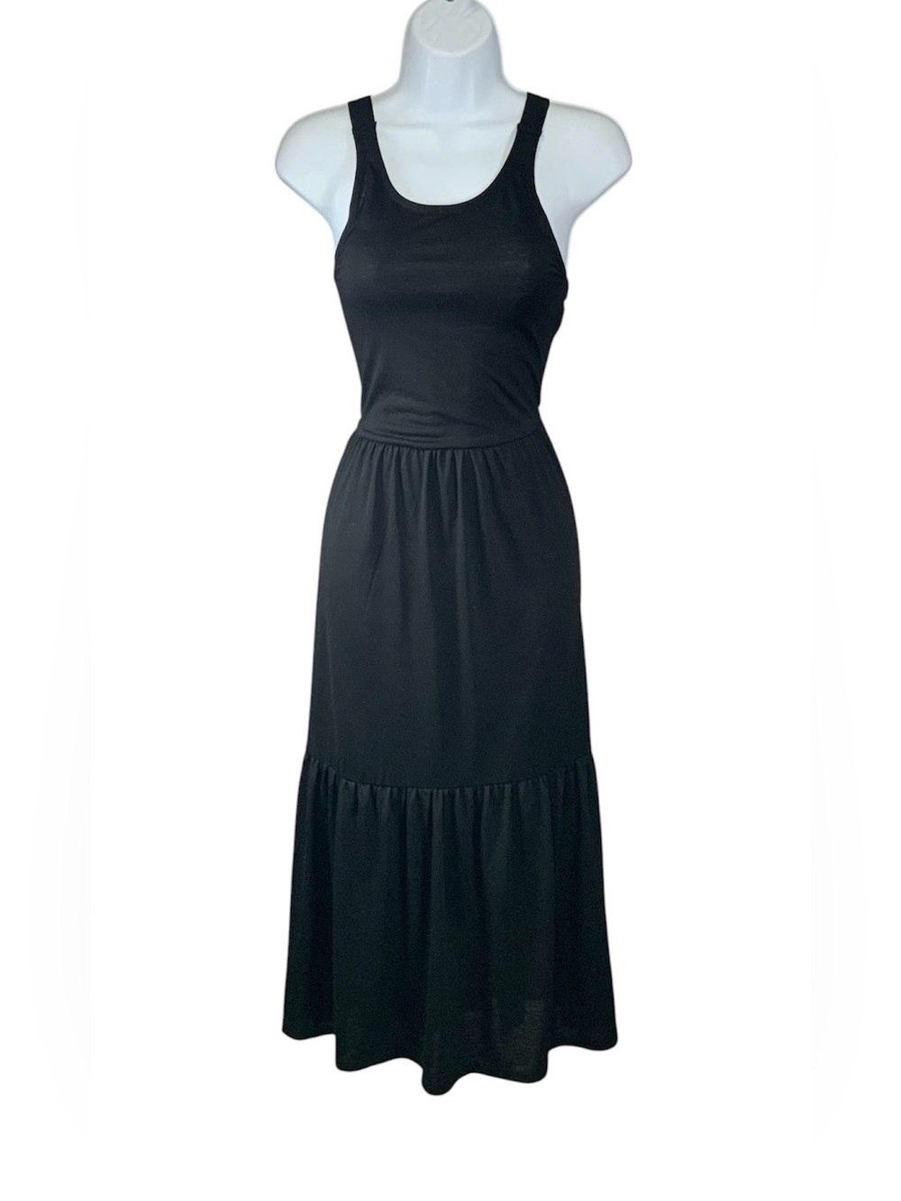 JDY Black Tiered Maxi Dress